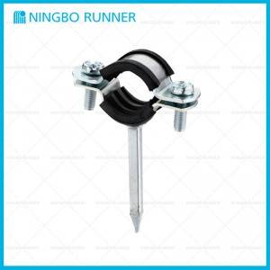 Factory wholesale Plastic Clamp - Nail-in Clamp with Rubber – Ningbo Runner