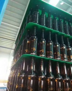 glass bottle jars divider plastic corrugated pp layer pads