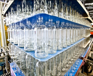 frascos de botellas de vidrio divisor plástico corrugado almohadillas de capa de pp