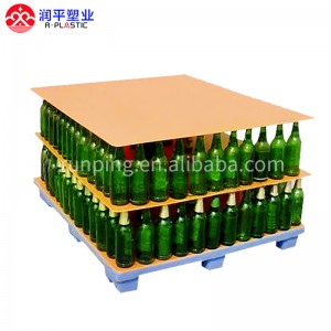Chinese leverancier plastic pp holle plaat spacer pakking fles laag pad
