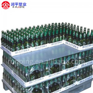 टिकाऊ पन्हळी प्लास्टिक कॉरफ्लुट कोरेक्स पीपी ग्लास बिअर बाटली डिव्हायडर लेयर पॅड पॅलेट सेपरेटर शीट्स