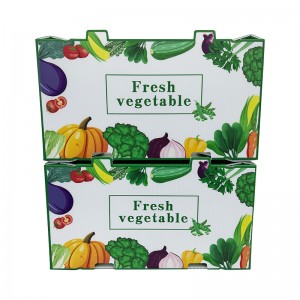 Factory wholesale reusable hollow vegetable packing box Seafood box Fresh okra box fruit packing box