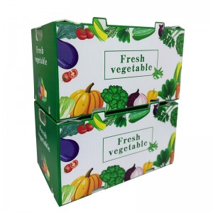 Caja de embalaje de verduras hueca reutilizable, venta al por mayor de fábrica, caja de mariscos, caja de okra fresca, caja de embalaje de frutas