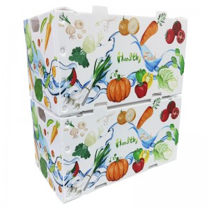 工場カスタム防水環境保護中空野菜梱包箱シーフードボックス新鮮なオクラボックスフルーツ梱包箱