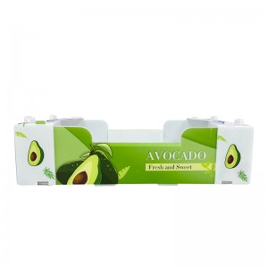 Keskkonnasõbralik kokkupandav puuviljapakendikarp plastikust gofreeritud köögiviljakarp Avokaadokarp