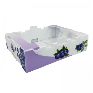 Kotak pembungkusan beralun sayuran baru yang boleh dilipat kalis air Kotak pembungkusan buah okra Kotak pembungkusan buah-buahan