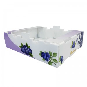 Vattentät hopfällbar ny grönsaks-korrugerad packbox Okra packbox Fruktpackbox