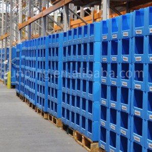 Fabricante Warehouse Cajas de recolección de almacenamiento de plástico apilables plegables Contenedores de recolección de plástico