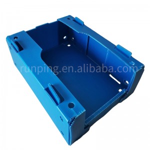 Hot sales best price direct factory plastic corrugated correx corex stacking pick bins Customized made High Quality plastic Correx Stackable Clothing Pick Bins