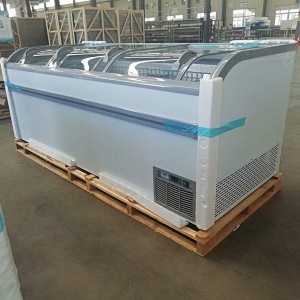 China Gold Supplier for Efficient Frozen Capacity and Energy Saving Double Island Cabinet to Store Frozen Meat Freezer