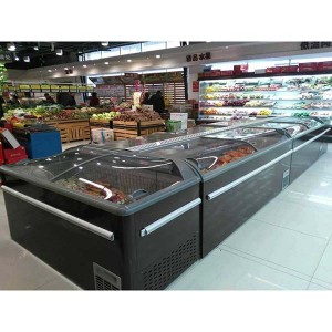Special Design for China Commercial Chest Glass Sliding Door Ice Cream Cabinet Supermarket Combined Deep Cabinet Island Freezer, SD-618