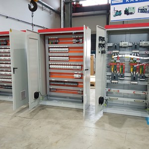 Electric distribution box with brand names parts