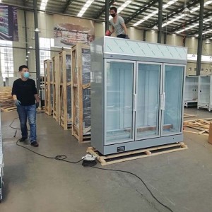 Renewable Design for China Commercial Upright Glass Door Chiller with 2 Doors