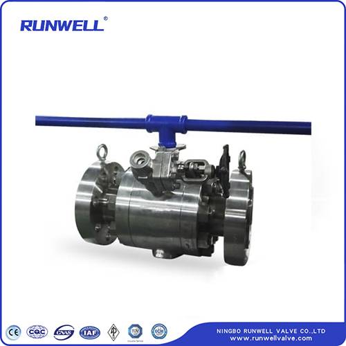 Dust proof forged steel Trunnion ball valve