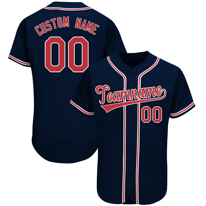 2022 Good Quality Tackle Twill Baseball Jerseys - Men Custom Navy Baseball Jersey Uniform – JUEXIN