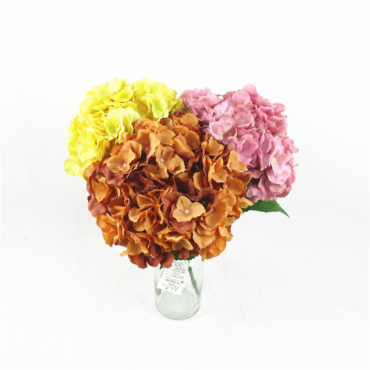 China Wholesale Silk Flower Quotes Pricelist - Factory Direct Decorative Flowers & Wreaths Wedding Flores Artificial Silk Hydrangea Flowers – Runya detail pictures