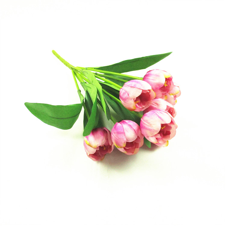 Artificial Tulips  Flowers 9  flower heads Real Touch Arrangement Bouquet for Home Room Office Party Wedding Decoration Featured Image