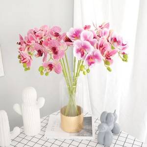 Artificial 3D print Orchid Stems Real Touch White Orchid Fake Phalaenopsis Flower Home Wedding Decoration