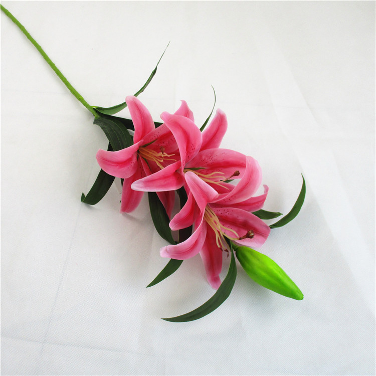 Artificial Flowers Artificial Lily Flowers Real Touch Flowers for Wedding Party Office Home Decor