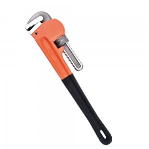 Premium Carbon Steel Heavy Duty Pipe Wrench with Dustile Cast Iron Handle