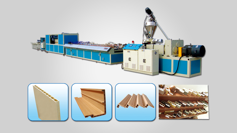 Plastic Profile Extrusion Machine Set (Wood-Plastic Co-Extrusion)