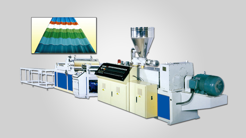 Wholesale Plastic Pipe Fitting Manufacturer –  SJW Series Colourful Plastic Tile Production Line  – XiuShui