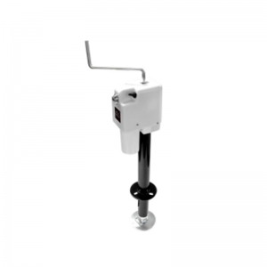 3500lb Power A-Frame Electric Tongue Jack with LED Work Light WHITE