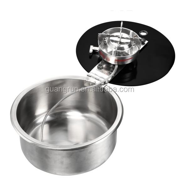 New Product RV Tempered Glass One Burner Gas Stove Integrated With Sink GR-532E