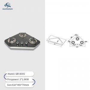 New Product Yahct and RV Gas Stove SMART VOLUME WITH BIG POWER GR-B005