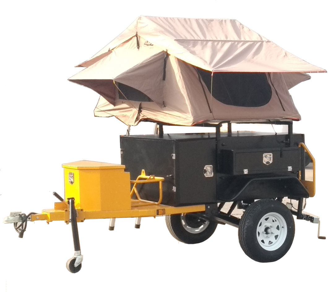 Australia Popular Hard Floor off Road Camping Trailer for Camper Travel with Tent