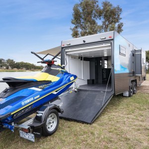 Hot sale Toy Hauler Travel Trailer - 2022 utility rv camper caravan Luxury ATV toy hauler for sale – Ruiwei