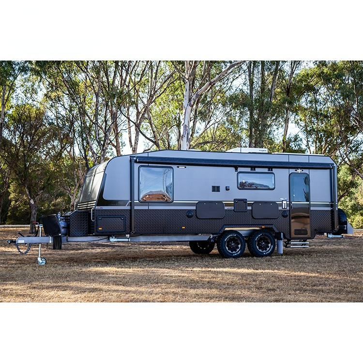Australia standard 23 ft family luxury offroad caravan for sale with 2 bunk rv camper