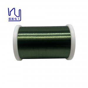 2UEWF/H 0.04mm Green Color Super Thin Magnet Wire Enameled Copper Wire For Motor