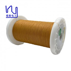 0.15mm Yellow Solderable Triple Insulated wire For Power Supply Transformer