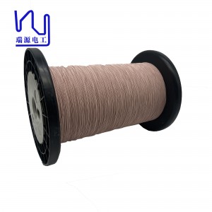 USTC155 38AWG/0.1mm*16 Nylon Serving Litz Wire Copper Stranded Wire For Vehicle