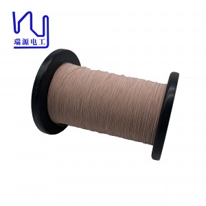 USTC155 38AWG/0.1mm*16 Nylon Serving Litz Wire Copper Stranded Wire For Vehicle