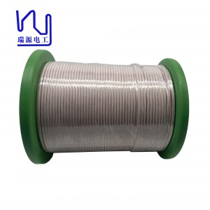 2UDTC-F 0.1mm*460 profiled silk covered litz wire 4mm*2mmflat nylon serving litz wire