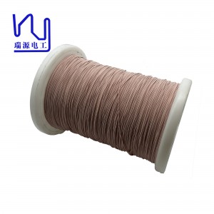 1UEW/2UEW-F/H 0.1mm*75 Nylon / Natural Silk Covered Copper Litz Wire For Winding