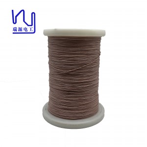 1UEW/2UEW-F/H 0.1mm*75 Nylon / Natural Silk Covered Copper Litz Wire For Winding