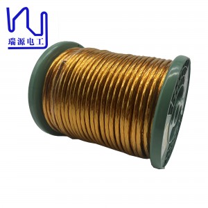 High Frequency 0.4mm*120 Taped Litz Wire Copper Conductor For Motor/Transformer