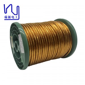 High Frequency 0.4mm*120 Taped Litz Wire Copper Conductor For Motor/Transformer
