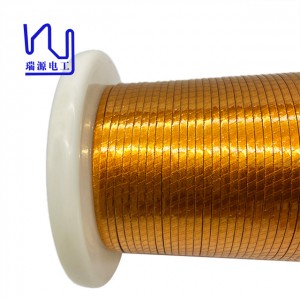 0.1mm*600 PI Insulation Copper Enameled Wire Profiled Litz Wire