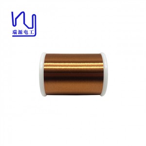 Ultra Thin 0.025mm Class 180℃ SEIW Polyester-imide Solderable Insulated Round Enameled Copper Wire For Electric Motors