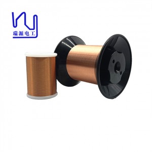 Ultra Thin 0.025mm Class 180℃ SEIW Polyester-imide Solderable Insulated Round Enameled Copper Wire For Electric Motors