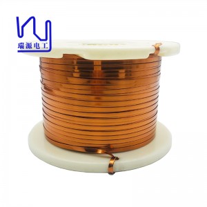 Factory Cheap Hot Flat Magnet Copper Wire - 5mmx0.7mm AIW 220 Rectangular Flat Enameled Copper Wire For Automotive – Ruiyuan