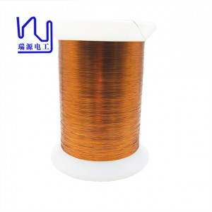China OEM High Temperature Small Size Rectangular Enameled Copper Wire - AIW 220 0.3mm x 0.18mm Hot Wind Enameled Flat Copper Wire – Ruiyuan