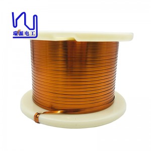 Cheap price Polyurethane Coating Enameled Copper Winding Wire - EIAIW 180 4.00mmx0.40mm Custom Rectangular Enameled Copper Wire For Motor Winding – Ruiyuan