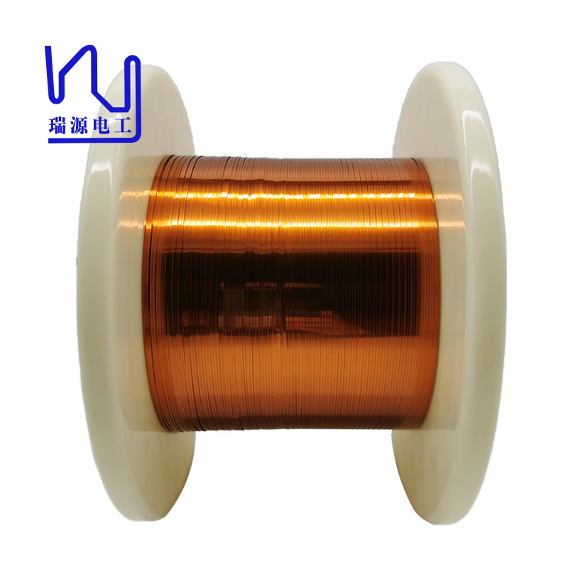 OEM Factory for High Temperature Rectangualr Copper Magnet Wire - SFT-AIW220 0.12×2.00 High temperature rectangular enameled copper wire – Ruiyuan