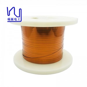 High definition Super Thin Magnetic Copper Wire For Watch - SFT-EIAIW 5.0×0.20 high temperature rectangular enameled copper winding wire – Ruiyuan