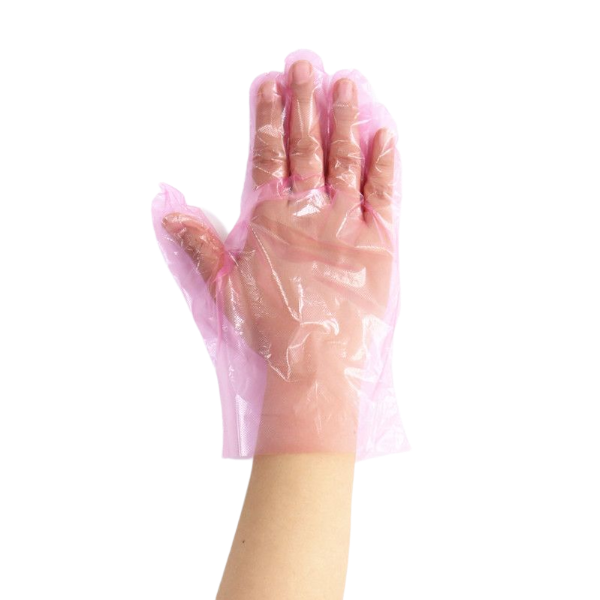 Easy-Fit Food Prep Pink LDPE Glove